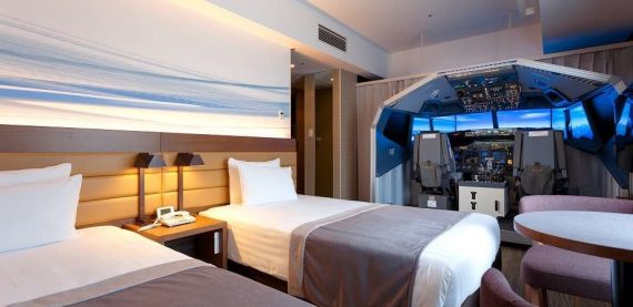 Tokyo Hotel Now Offers "Superior Cockpit Room" with Full Sized Flight Simulator